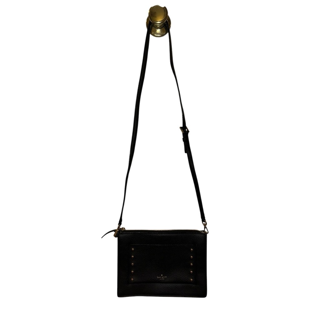 New Kate Spade Austin Street Clarise Leather Black Crossbody Purse - Picture 5 of 14